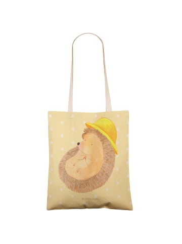 Mr. & Mrs. Panda Tasche Igel Beten ohne Spruch in Gelb Pastell