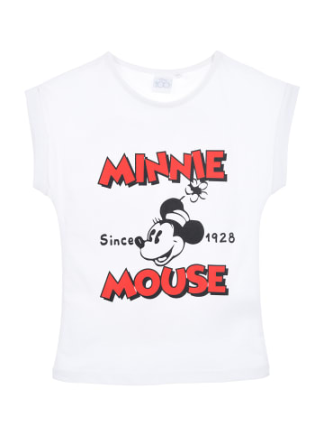 Disney Minnie Mouse T-Shirt kurzarm Sommer in Weiß