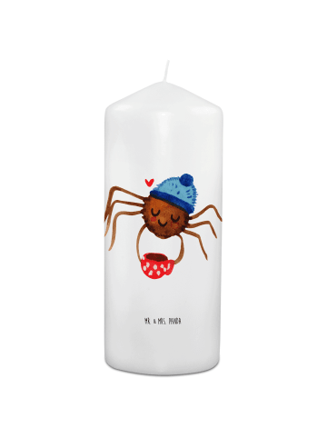 Mr. & Mrs. Panda Kerze Spinne Agathe Kaffee ohne Spruch in Weiß