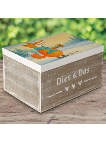 Mr. & Mrs. Panda Geschenkdose Fuchs Keks Design ohne Spruch in Weiß