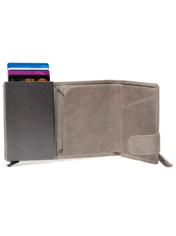 The Chesterfield Brand Portland Kreditkartenetui RFID Schutz Leder 7 cm light grey