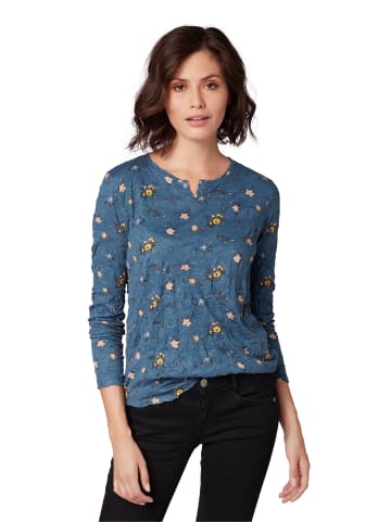 Tom Tailor Tom Tailor Bluse dünnes Langarmshirt in blau