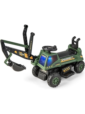 COSTWAY 6V Elektro Sitzbagger in Grün