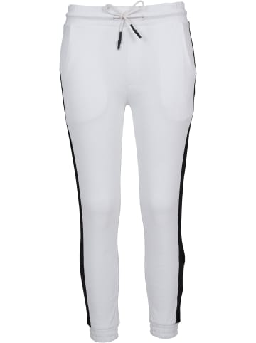 Urban Classics Jogginghose in white/black