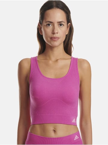 adidas Crop-Top Ripp Stretch in beere