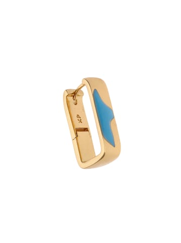 IZIA Women Earrings in Rose Gold Turquoise