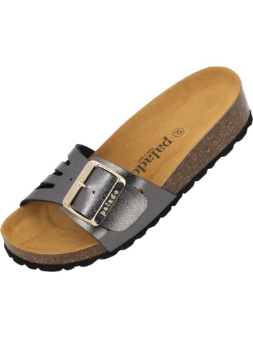 palado Pantoletten in grau schimmer