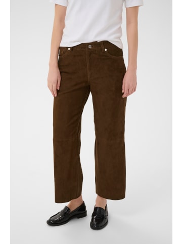 PART TWO Lederhose JadasPW Gerade Passform in Carafe