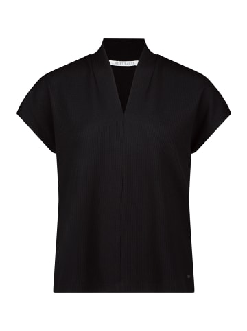 BETTY & CO Casual-Shirt mit V-Ausschnitt in Schwarz
