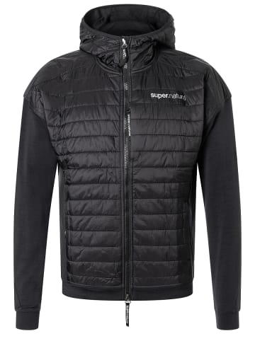 super.natural Merino Jacke mit Primaloft Bio Softshell in schwarz