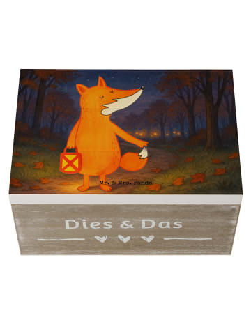 Mr. & Mrs. Panda Geschenkdose Fuchs Laterne Design ohne Spruch in Weiß