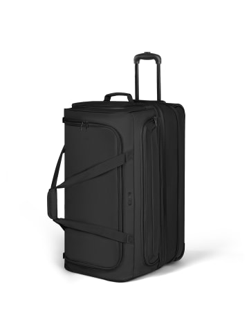 Redolz Duffle Essentials 2-Rollen Reisetasche 70 cm L mit Dehnfalte in black