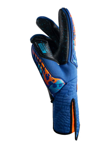 Reusch Torwarthandschuhe Attrakt Fusion Strapless AdaptiveFlex in 4024 tru blu/schoc orang/black