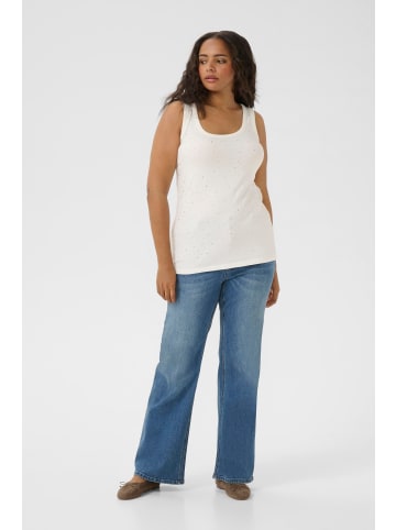 KAFFE curve Jerseytop KCcarina Tight fit in Chalk