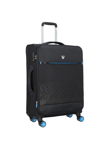 Roncato Crosslite 4-Rollen Trolley 65 cm in nero