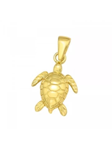 Alexander York Anhänger SCHILDKRÖTE in Gold aus 925 Sterling Silber in silberfarben