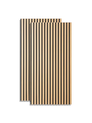 Homestyle4u Akustikpaneel 60x120 2er Set in Braun