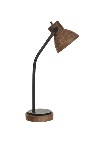 Beliani Tischleuchten KOLAR in Braun/Schwarz - (W) 18 x (H) 62 x (L) 18 cm