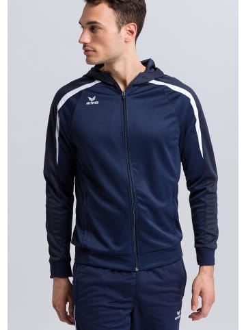 erima Liga 2.0 Trainingsjacke mit Kapuze in new navy/dark navy/weiss