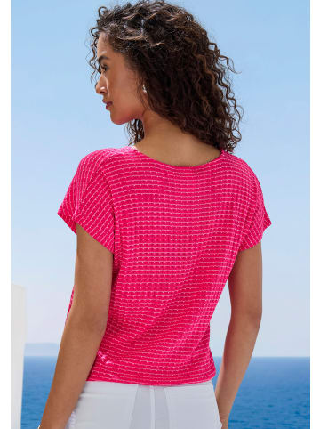 Vivance Kurzarmshirt in navy, koralle