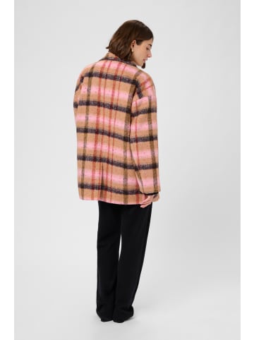CULTURE Jacke CUshila Oversize fit in Brown/Red Check