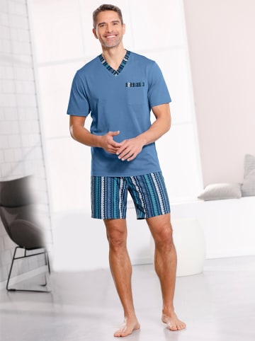Sieh an! Shorty in mittelblau-gestreift