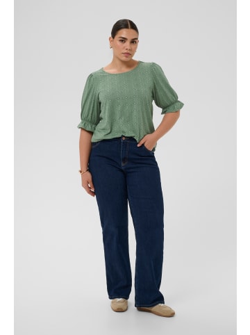KAFFE curve Bluse kurzarm KCtea Regular fit in Green Bay