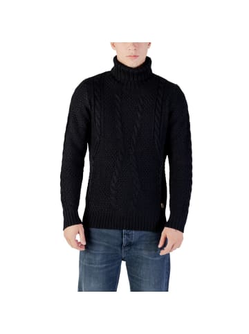 Gianni Lupo Schwarz Marabu Rollkragenpullover