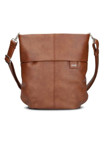 Zwei Mademoiselle.M Schultertasche 27 cm in cognac
