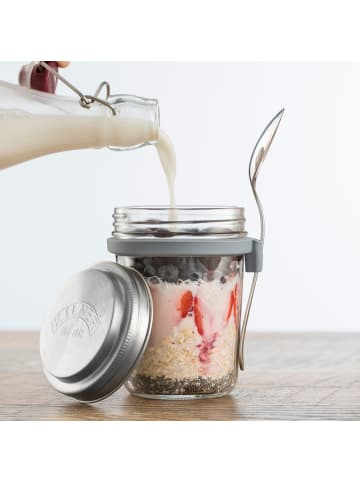 Kilner KILNER | Frühstücksglas, TO-GO, klar, 350 ml