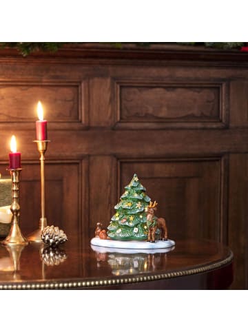 Dekofigur Weihnachtsbaum mit Waldtieren Christmas Toys in Bunt