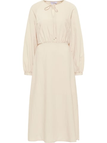 usha WHITE LABEL Kleid Langarm Maxi in Creme