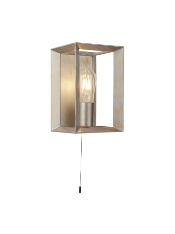 Licht-Erlebnisse Wandlampe (B)15 x (H)23.5 cm in Silber-Gold