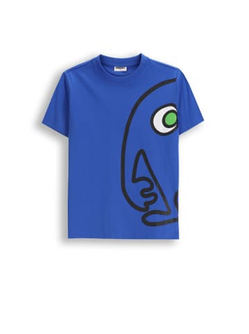 MOKIDA T-shirt aus Baumwolle mit kurzen Ärmeln in blau