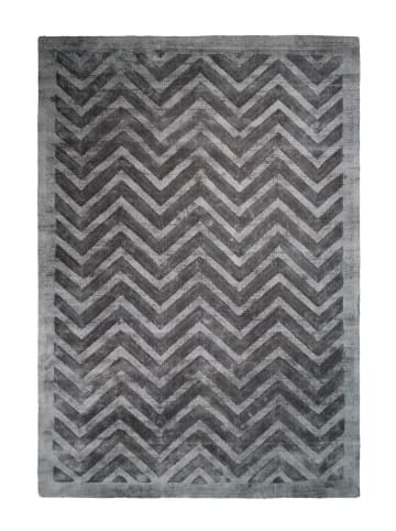 Kayoom Kurzflor Teppich Luxury 410 in grau - anthrazit - rechteckig