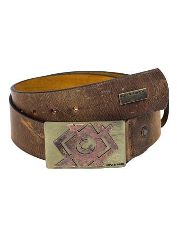 Cipo & Baxx Cipo & Baxx Herren Gürtel C44856 Taba 90cm x 4,8cm