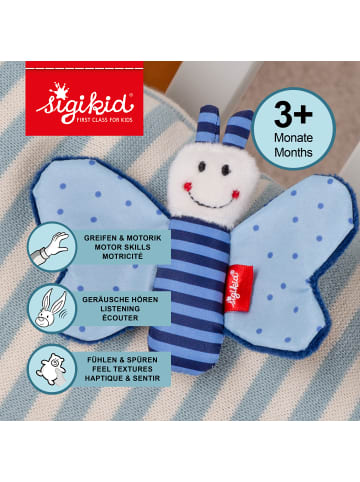 Sigikid Knister-Greifling Schmetterling RedStars in blau