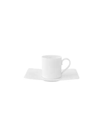 Villeroy & Boch Espressotasse mit Untertasse Modern Grace 60 ml weiß in weiß