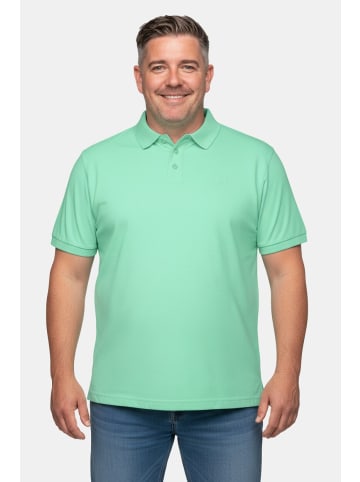 Men Plus Poloshirt in blaugrün