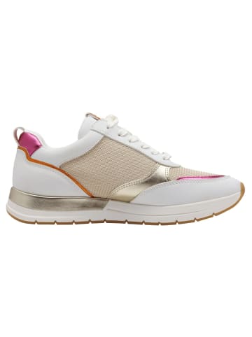 Tamaris Sneaker in WHITE/LT.GOLD
