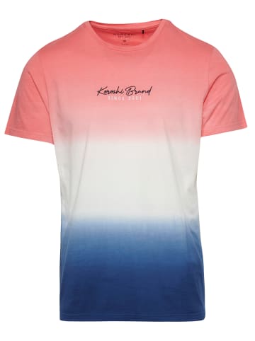 KOROSHI Kurzarm T-Shirt in rosa