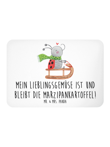 Mr. & Mrs. Panda Magnet Smörle Rodeln mit Spruch in Weiß