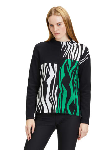 Betty Barclay Strickpullover mit Color Blocking in Patch Black/Cream