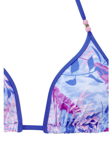 Vivance by Lascana Triangel-Bikini in blau-bedruckt