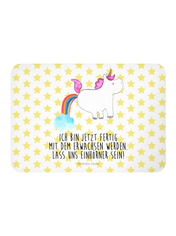 Mr. & Mrs. Panda Magnet Einhorn Pupsen mit Spruch in Weiß