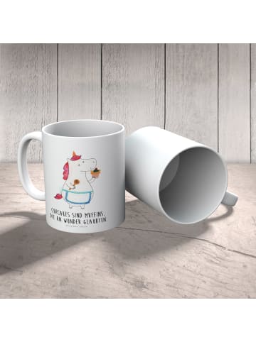 Mr. & Mrs. Panda Plastikbecher Einhorn Küche mit Spruch in Weiß