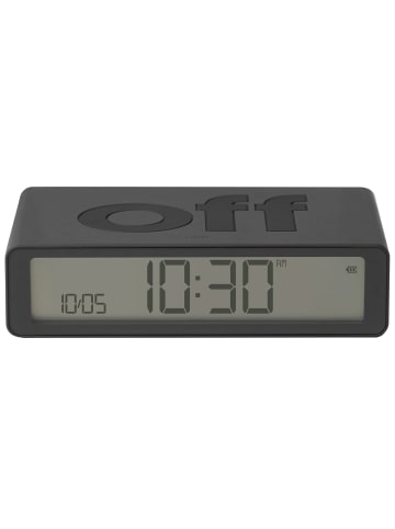 Lexon Digital-Wecker Flip Classic Dunkelgrau Anthrazit