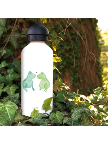 Mr. & Mrs. Panda Kindertrinkflasche Frosch Liebe ohne Spruch in Weiß