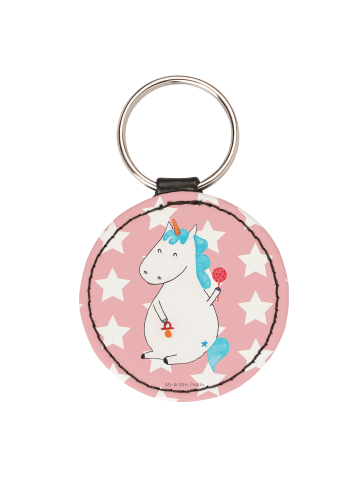 Mr. & Mrs. Panda Anhänger Einhorn Baby ohne Spruch in Rot Pastell