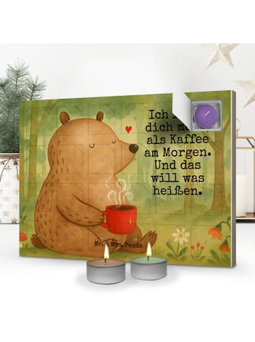 Mr. & Mrs. Panda adventskalender mit duftkerzen Bär Morgenkaffee... in Weiß